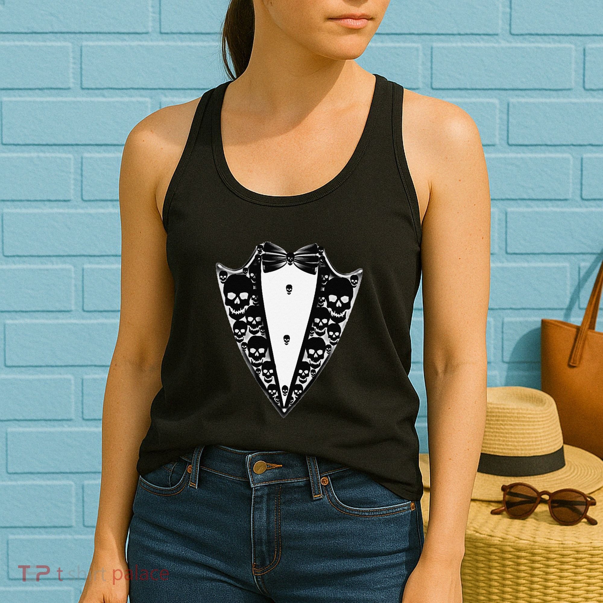 Dracula Halloween Tuxedo Costume Vlad Tepes Women's Tank Top