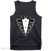 Dracula Halloween Tuxedo Costume Vlad Tepes Tank Top thumb 0
