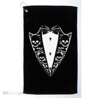 Dracula Halloween Tuxedo Costume Vlad Tepes Golf Towel thumb 0