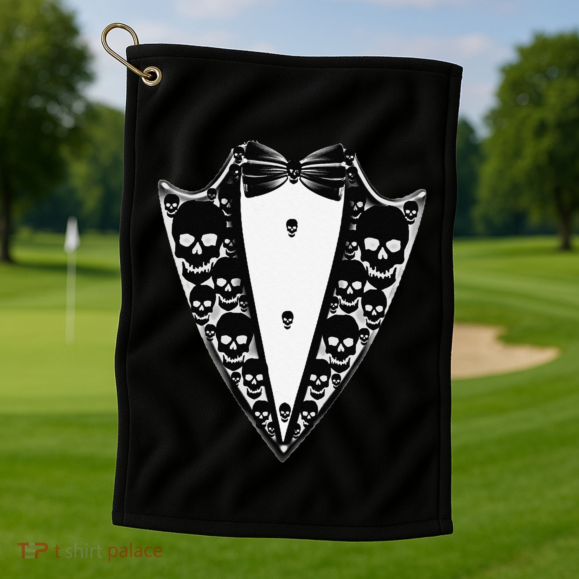 Dracula Halloween Tuxedo Costume Vlad Tepes Golf Towel