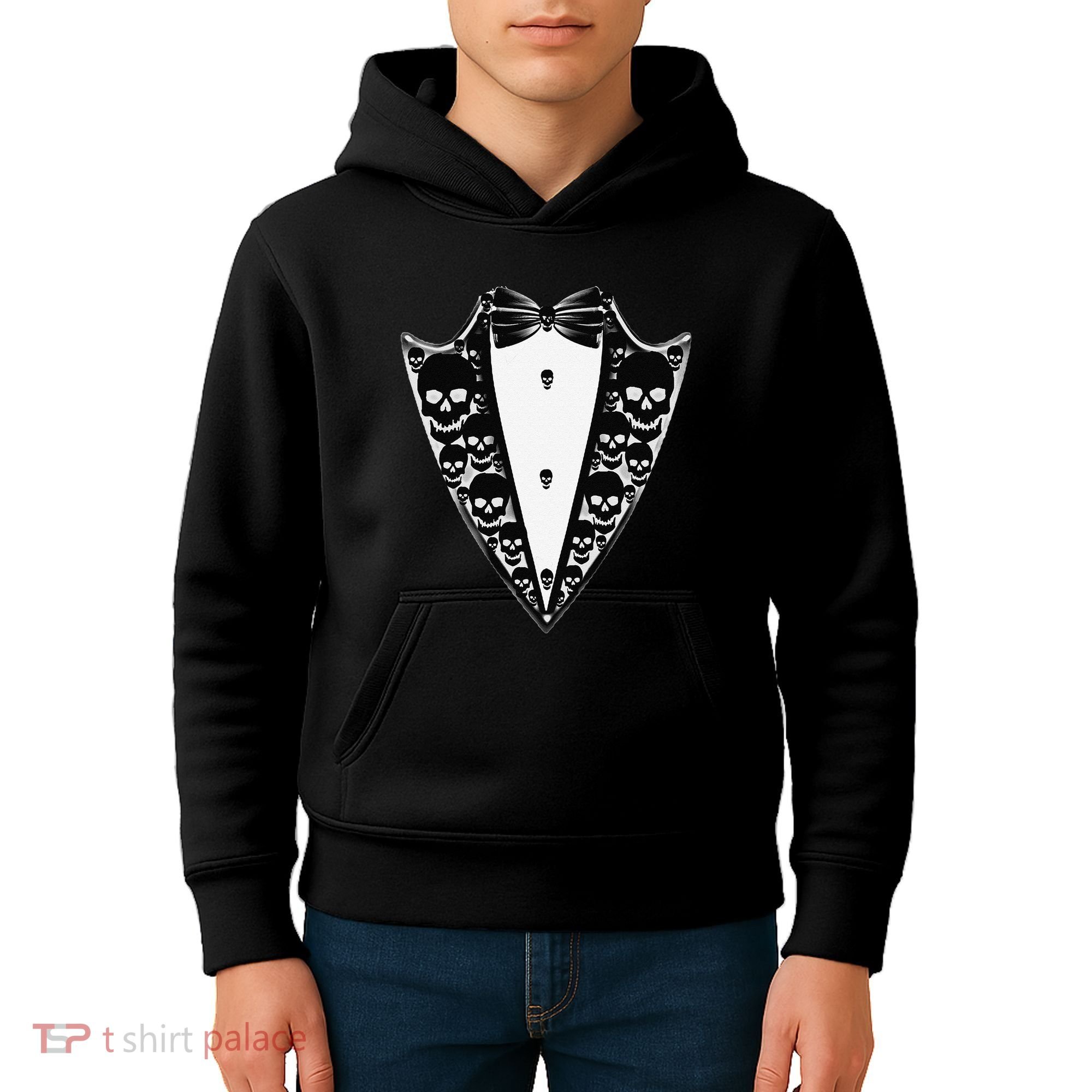 Dracula Halloween Tuxedo Costume Vlad Tepes Kids Hoodie