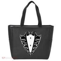 Dracula Halloween Tuxedo Costume Vlad Tepes Tote Bag thumb 0