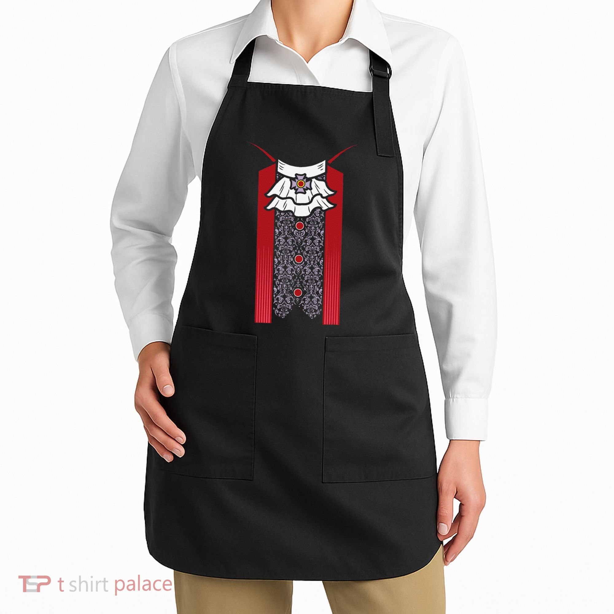 Dracula Halloween Tuxedo Vlad Tepes Costume V2 Apron