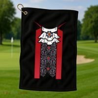 Dracula Halloween Tuxedo Vlad Tepes Costume V2 Golf Towel thumb 1