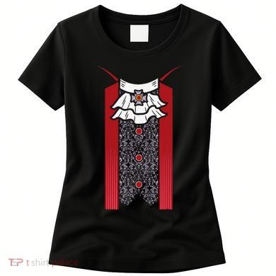 Dracula Halloween Tuxedo Vlad Tepes Costume V2 Women's T-Shirt