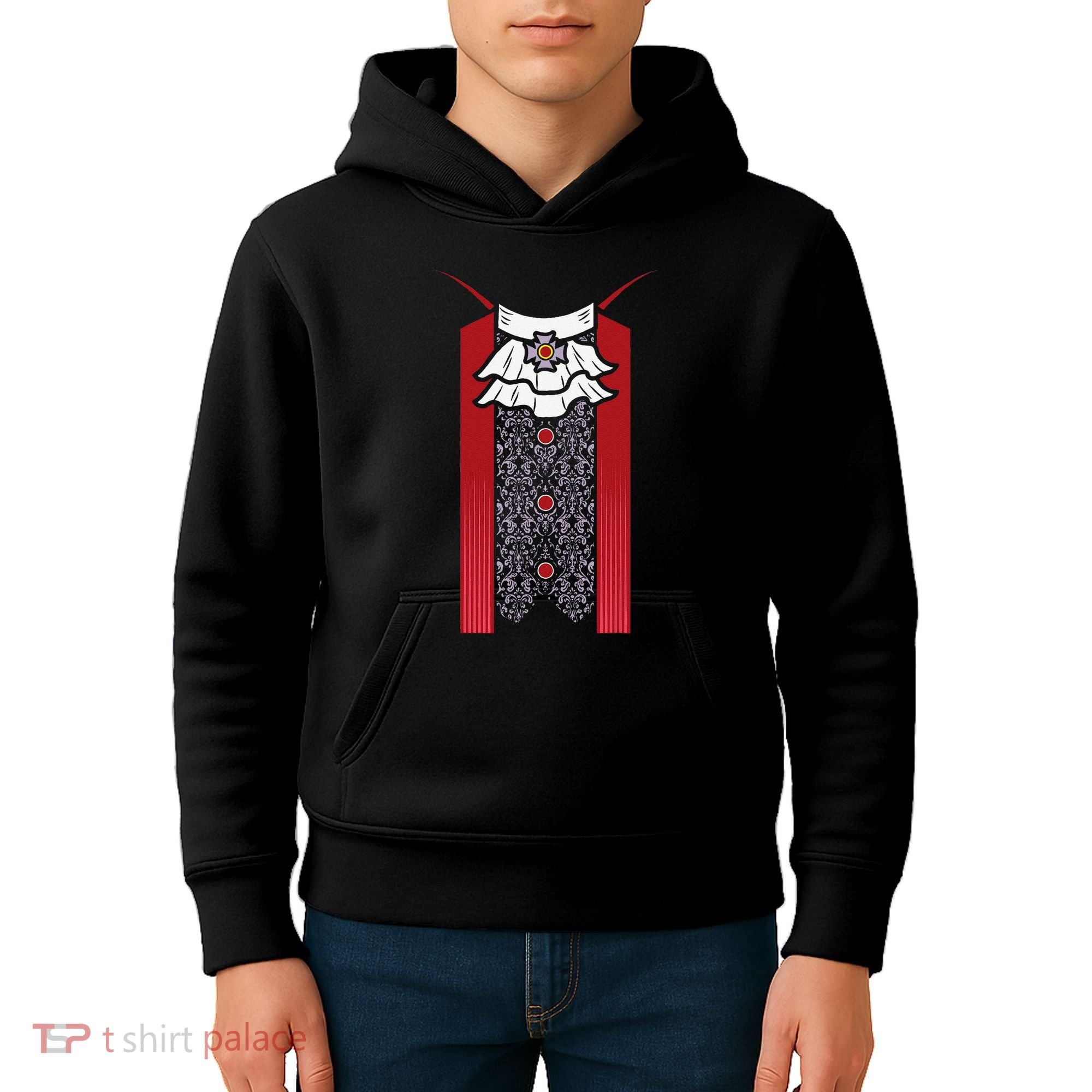 Dracula Halloween Tuxedo Vlad Tepes Costume V2 Kids Hoodie