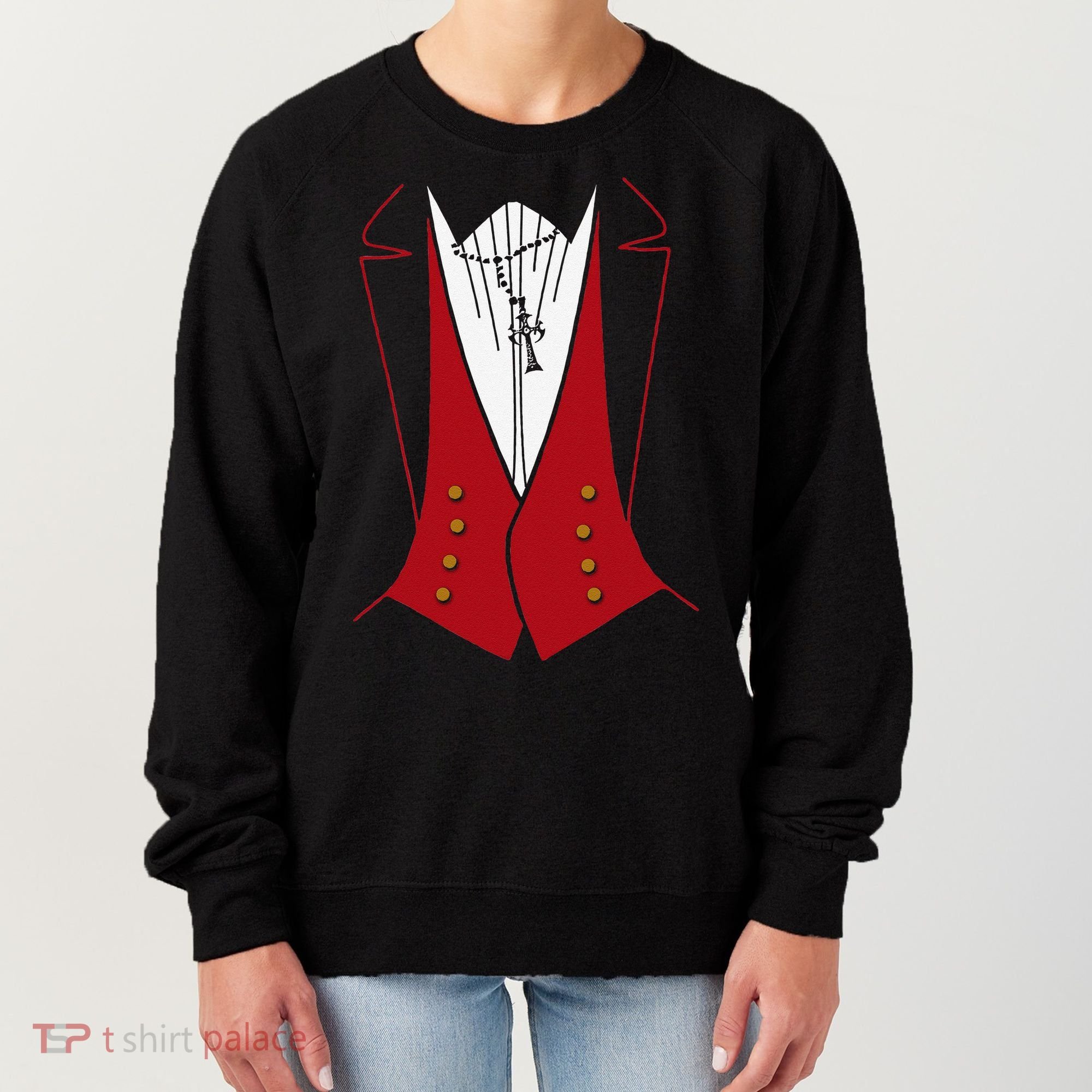 Dracula Halloween Tuxedo Vlad Tepes Costume Women's Sweatshirt