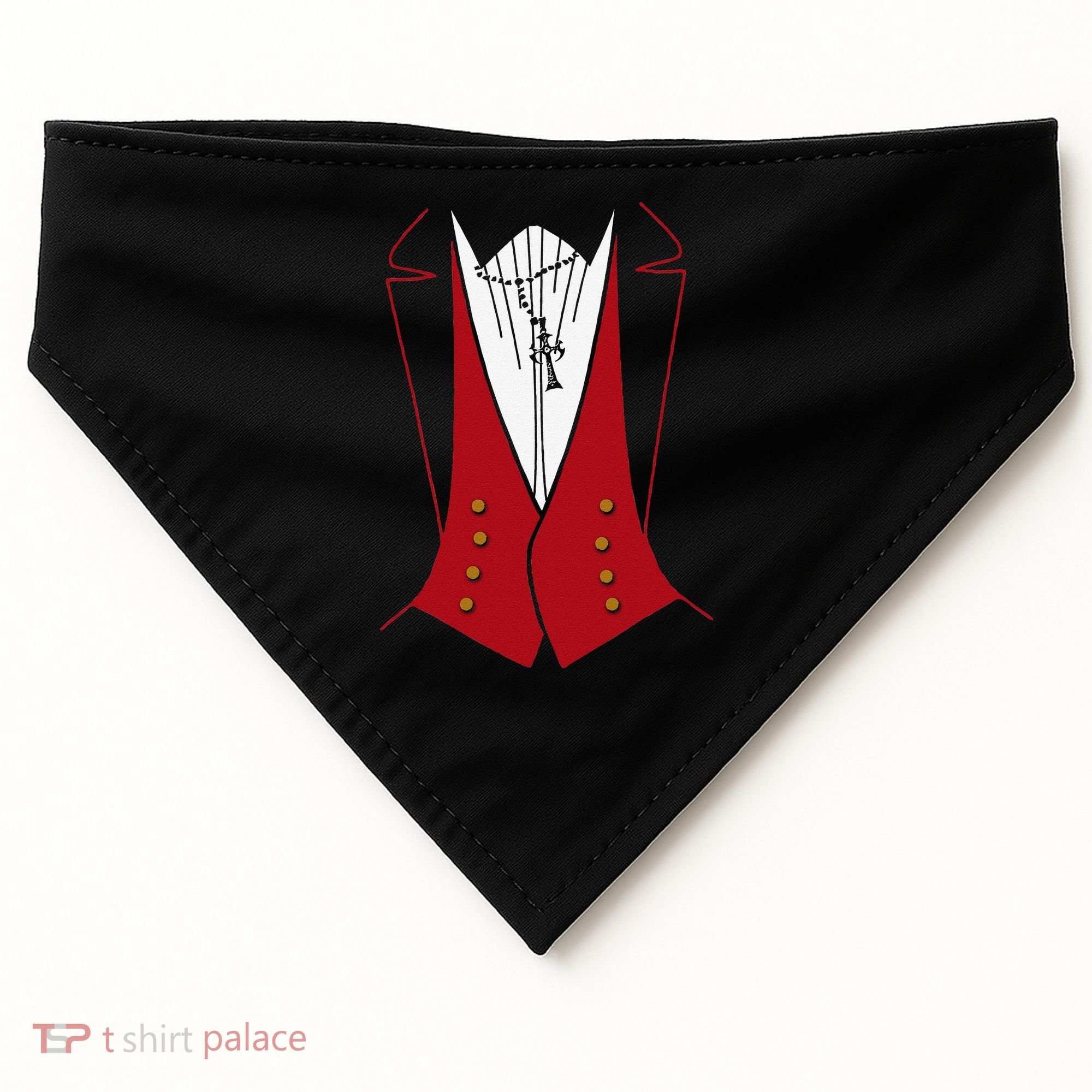Dracula Halloween Tuxedo Vlad Tepes Costume USA-Made Doggie Bandana