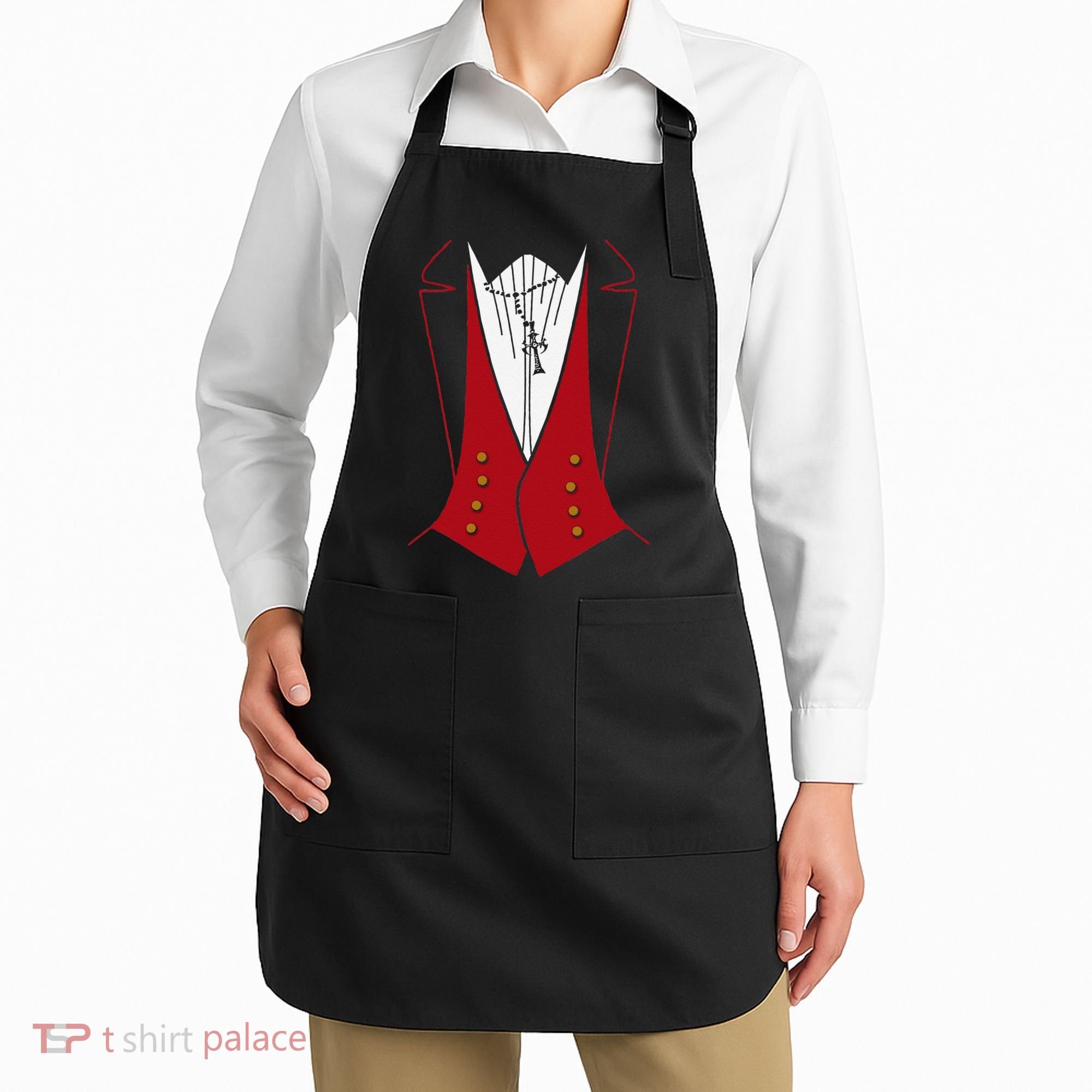 Dracula Halloween Tuxedo Vlad Tepes Costume Apron
