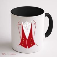 Dracula Halloween Tuxedo Vlad Tepes Costume Coffee Mug thumb 1