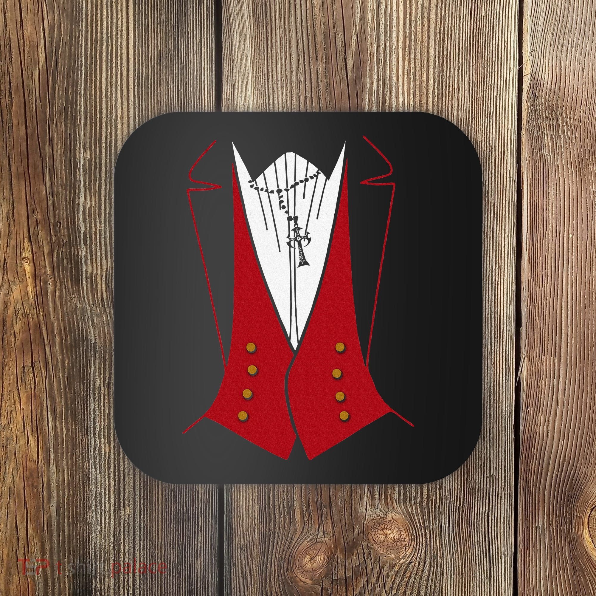 Dracula Halloween Tuxedo Vlad Tepes Costume Coaster