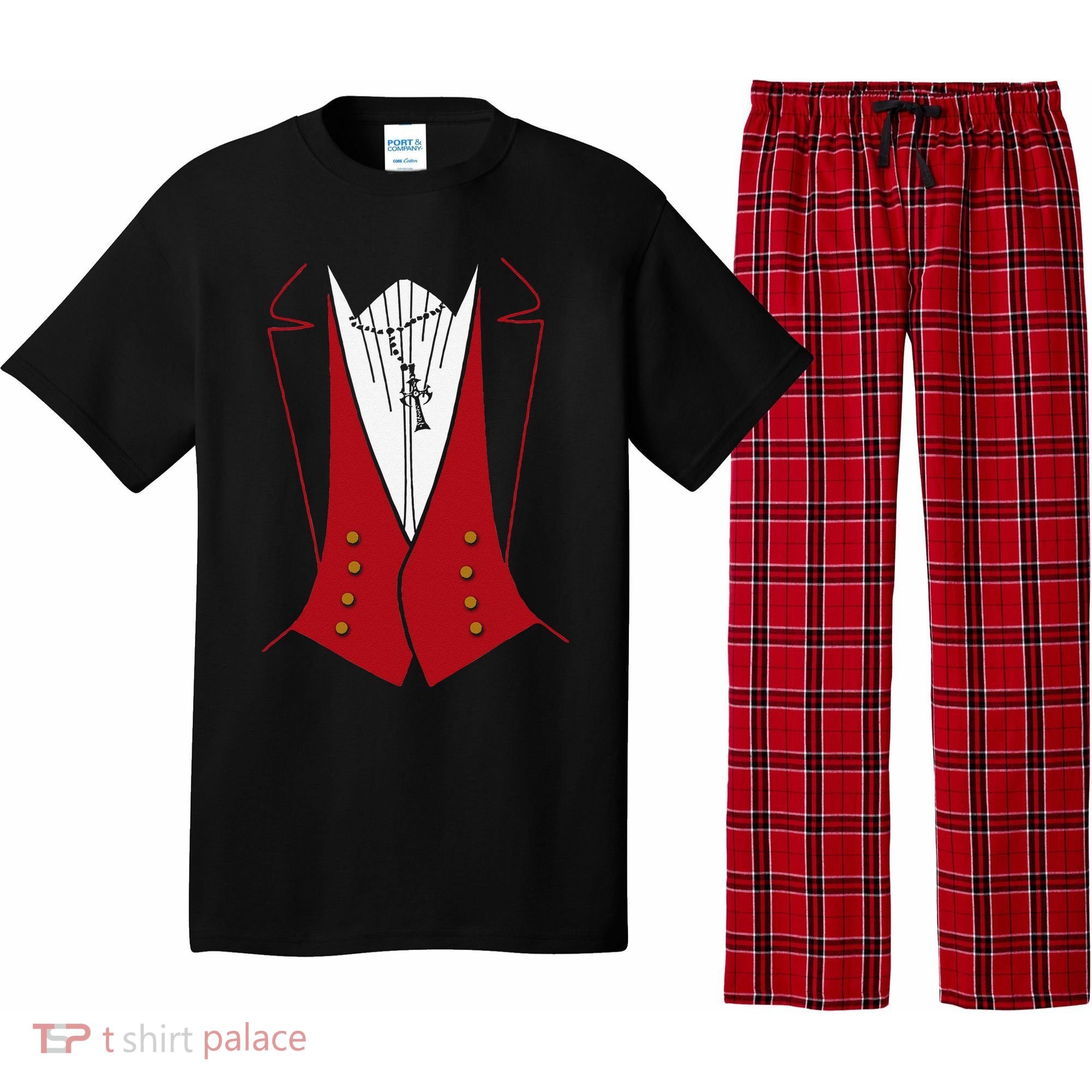 Dracula Halloween Tuxedo Vlad Tepes Costume Pajama Set