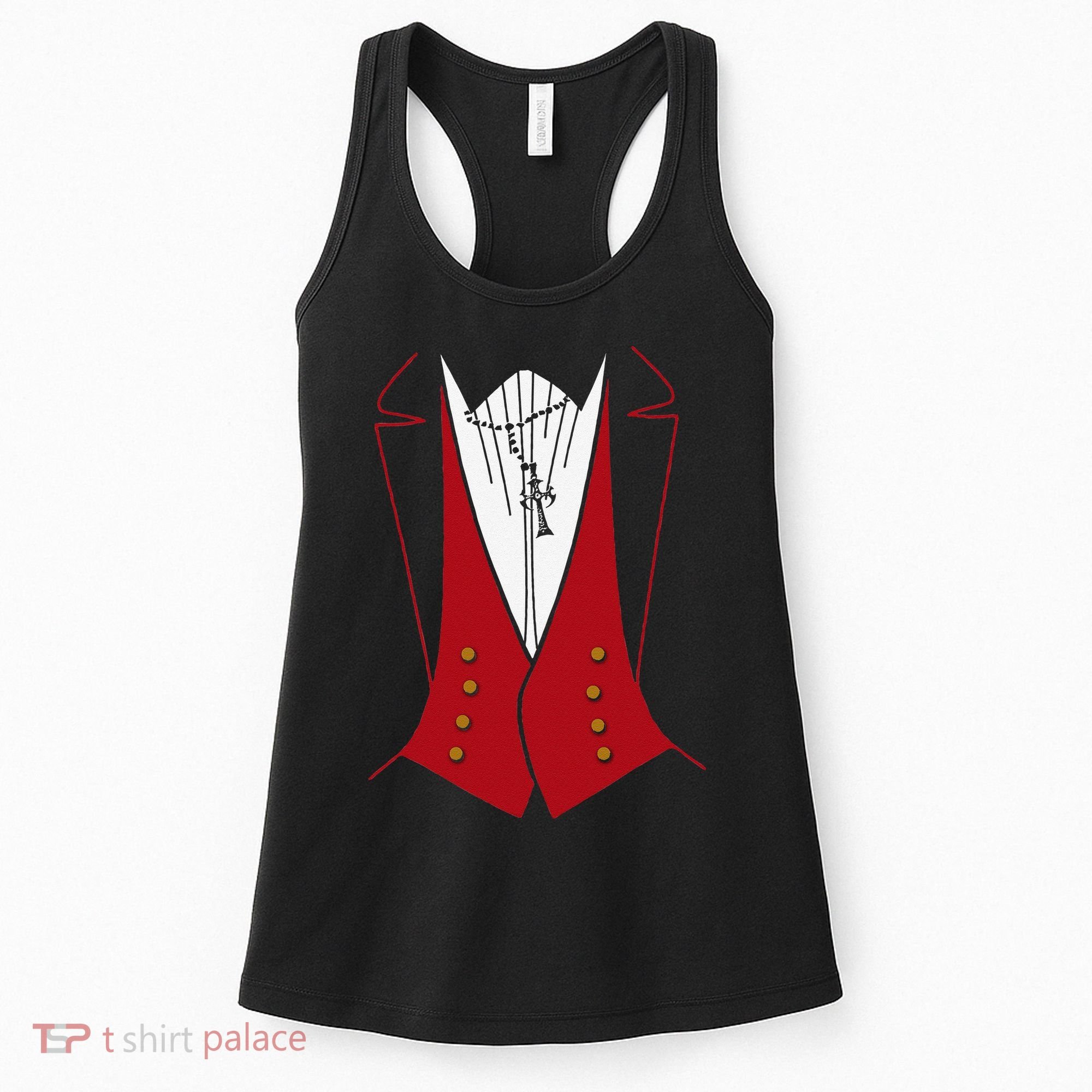 Dracula Halloween Tuxedo Vlad Tepes Costume Women's Tank Top