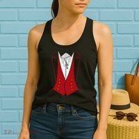 Dracula Halloween Tuxedo Vlad Tepes Costume Women's Tank Top thumb 2