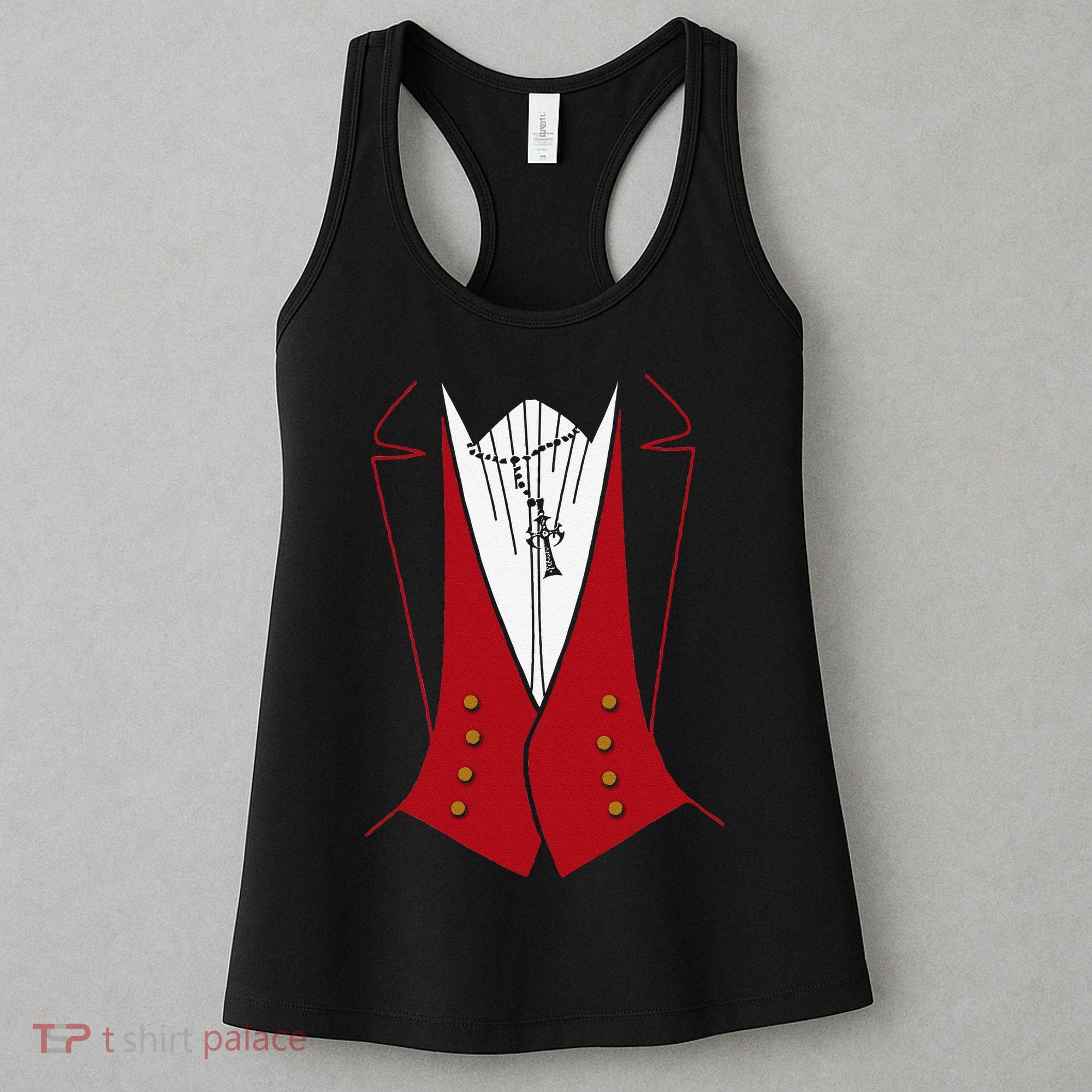 Dracula Halloween Tuxedo Vlad Tepes Costume Women's Tank Top