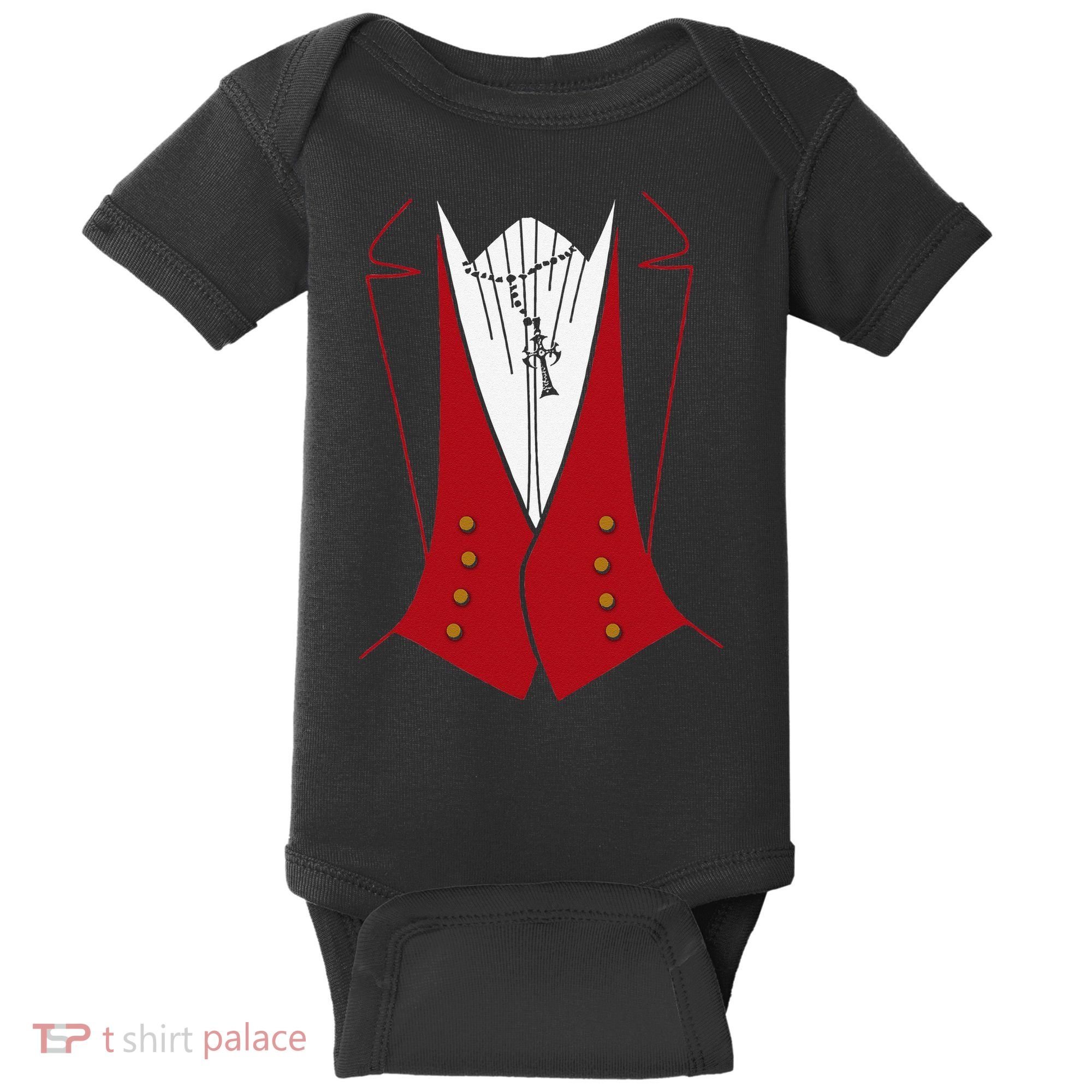 Dracula Halloween Tuxedo Vlad Tepes Costume Baby Bodysuit