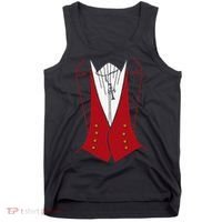 Dracula Halloween Tuxedo Vlad Tepes Costume Tank Top thumb 0