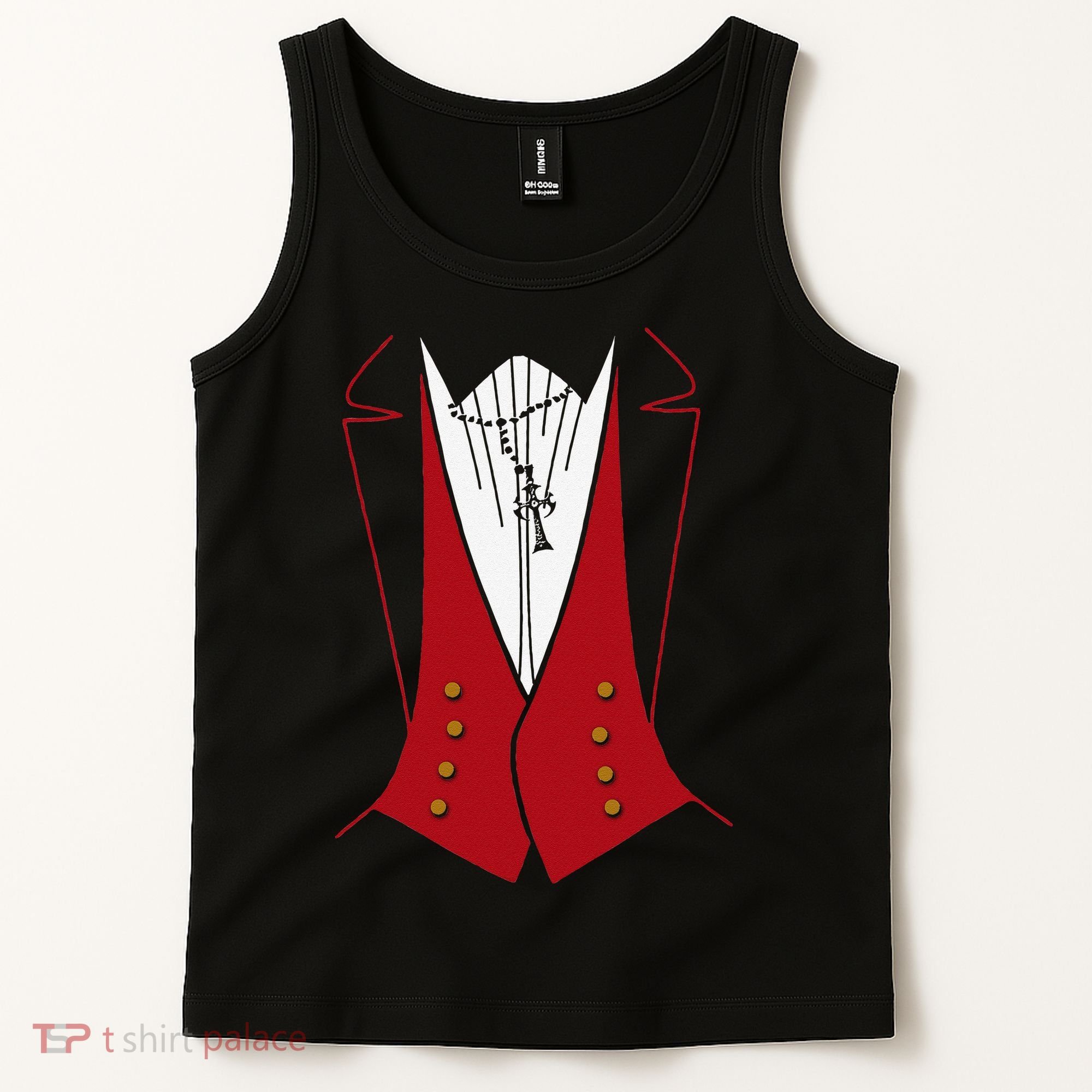 Dracula Halloween Tuxedo Vlad Tepes Costume Tank Top