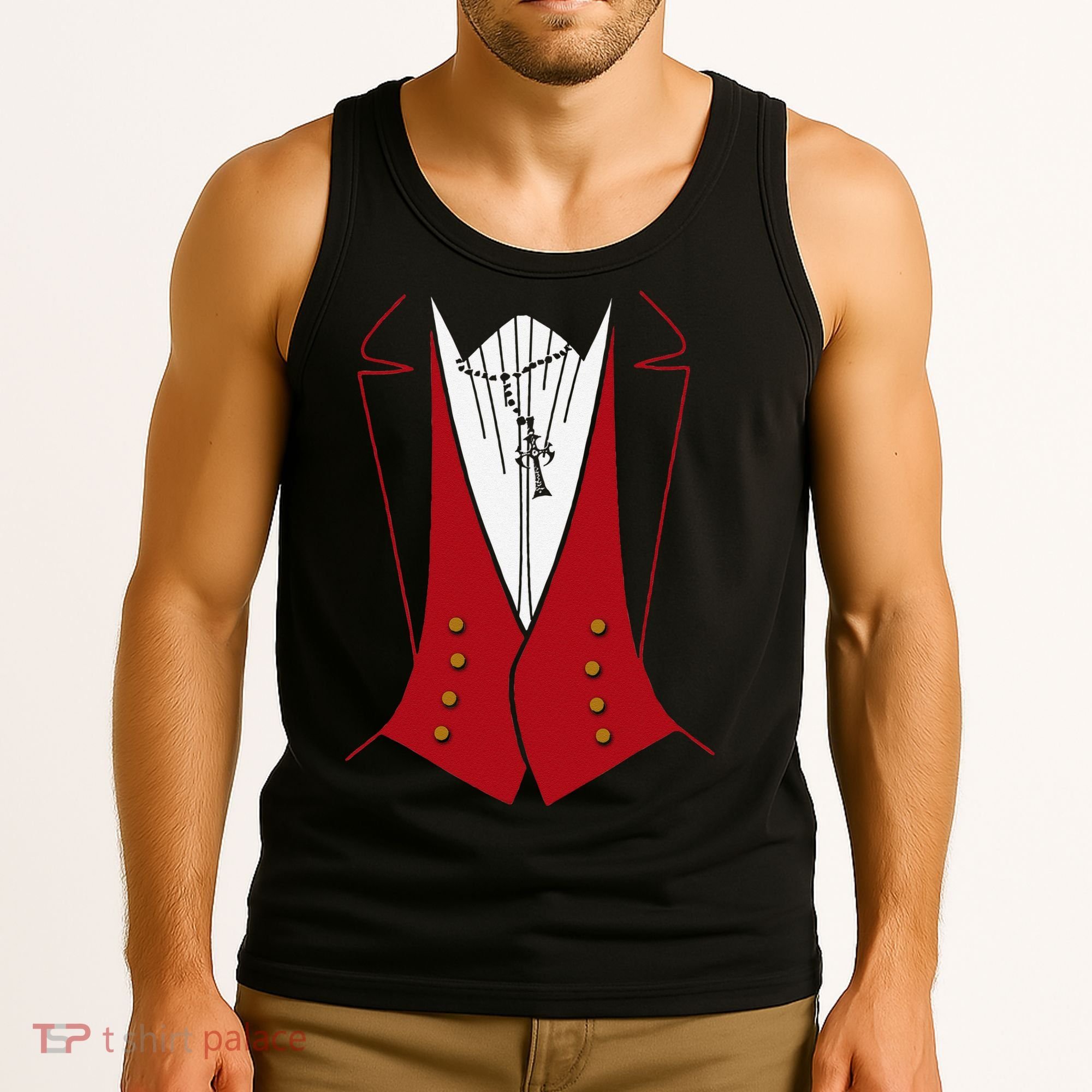 Dracula Halloween Tuxedo Vlad Tepes Costume Tank Top
