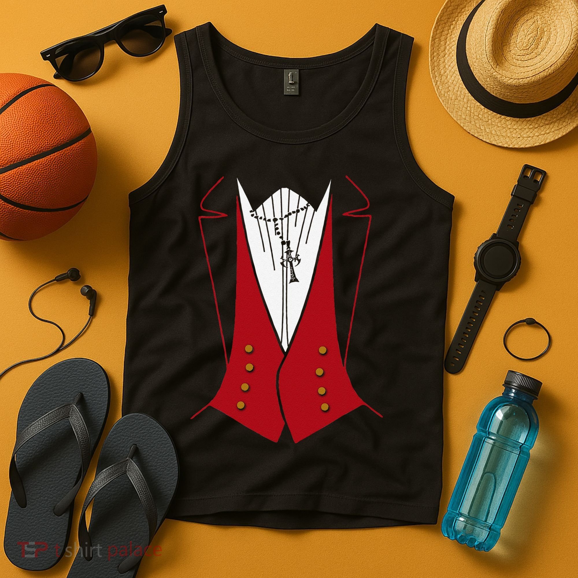 Dracula Halloween Tuxedo Vlad Tepes Costume Tank Top