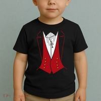 Dracula Halloween Tuxedo Vlad Tepes Costume Toddler T-Shirt thumb 2