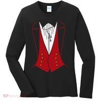 Dracula Halloween Tuxedo Vlad Tepes Costume Women's Long Sleeve Shirt thumb 0