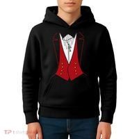 Dracula Halloween Tuxedo Vlad Tepes Costume Kids Hoodie thumb 4