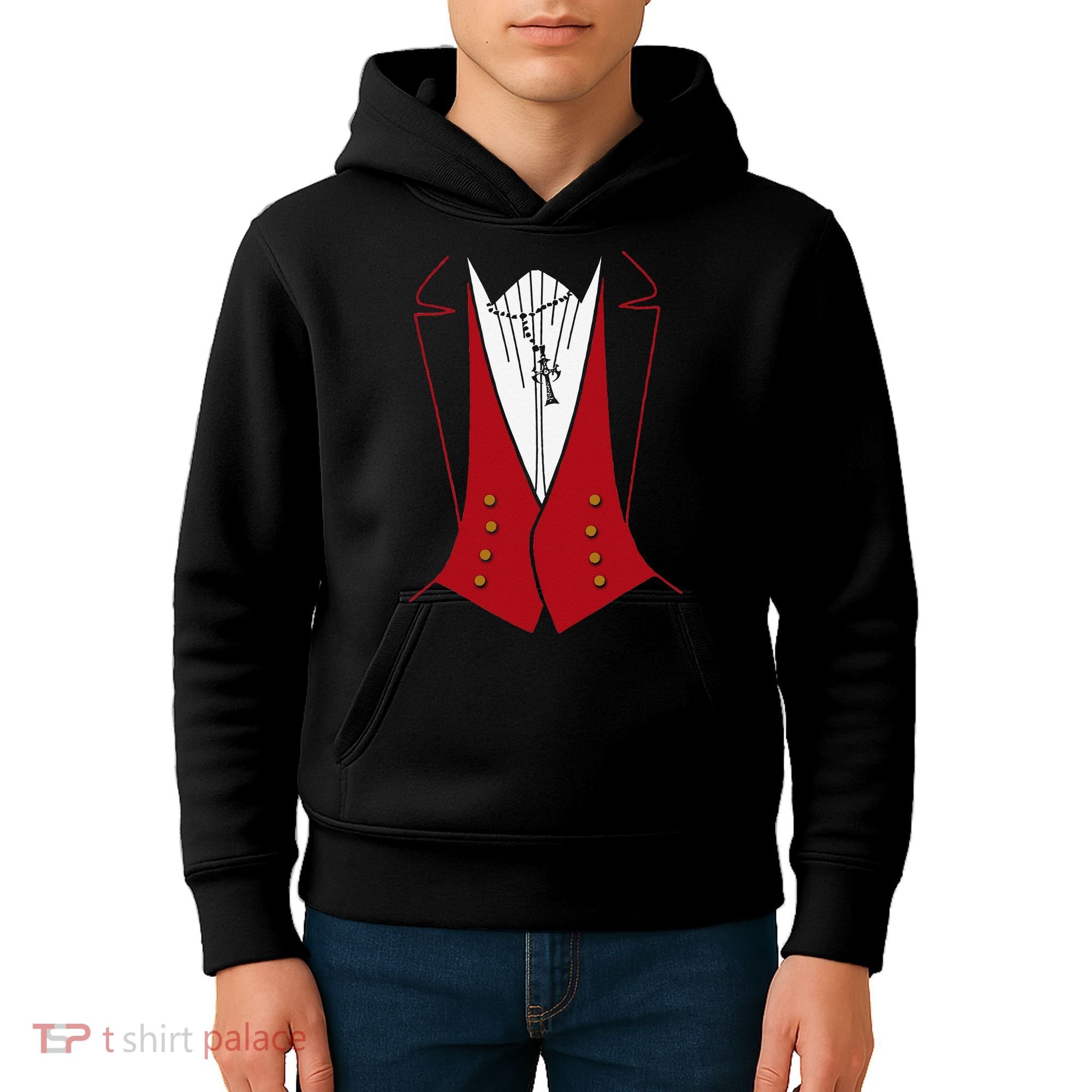 Dracula Halloween Tuxedo Vlad Tepes Costume Kids Hoodie