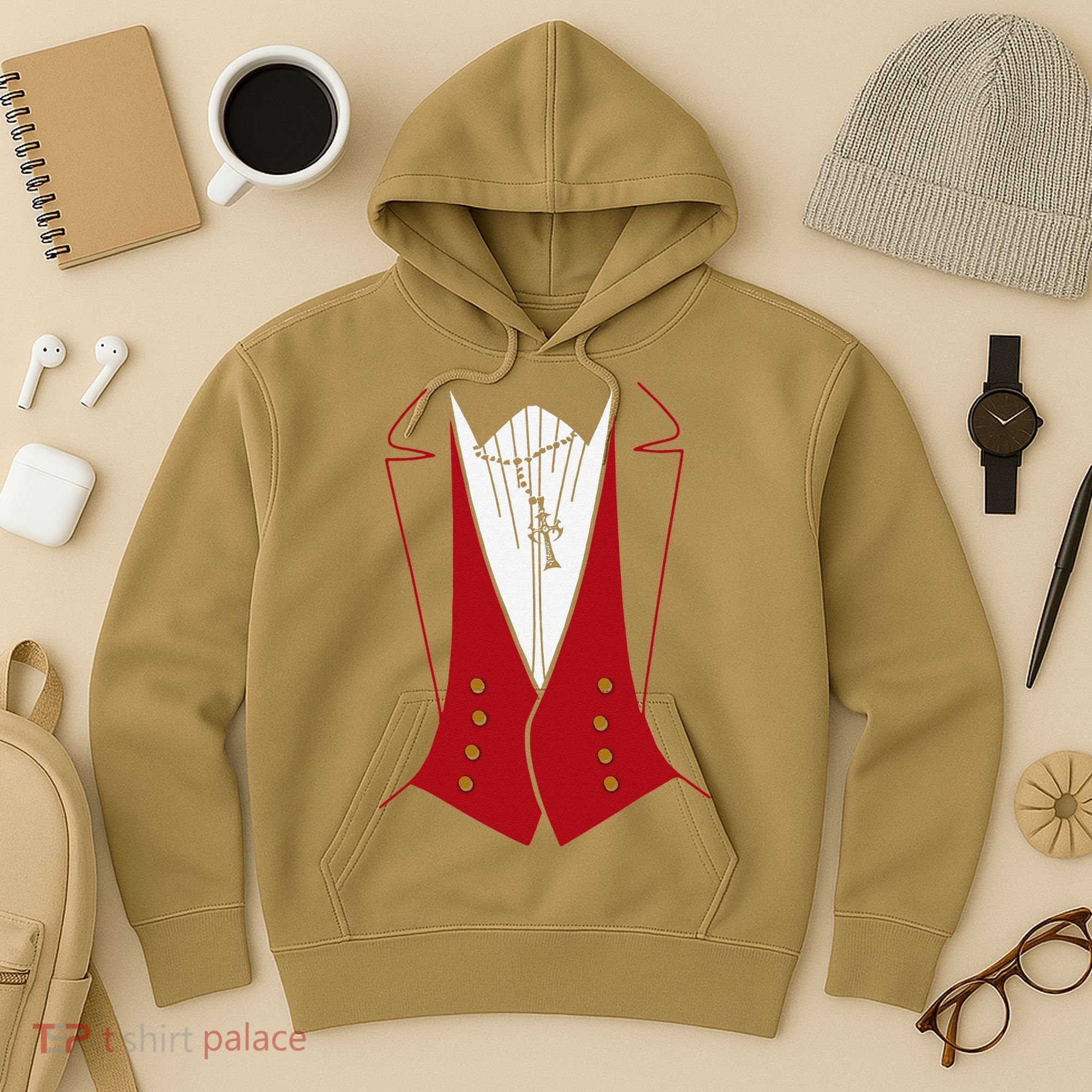 Dracula Halloween Tuxedo Vlad Tepes Costume Hoodie