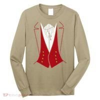 Dracula Halloween Tuxedo Vlad Tepes Costume Long Sleeve Shirt thumb 0