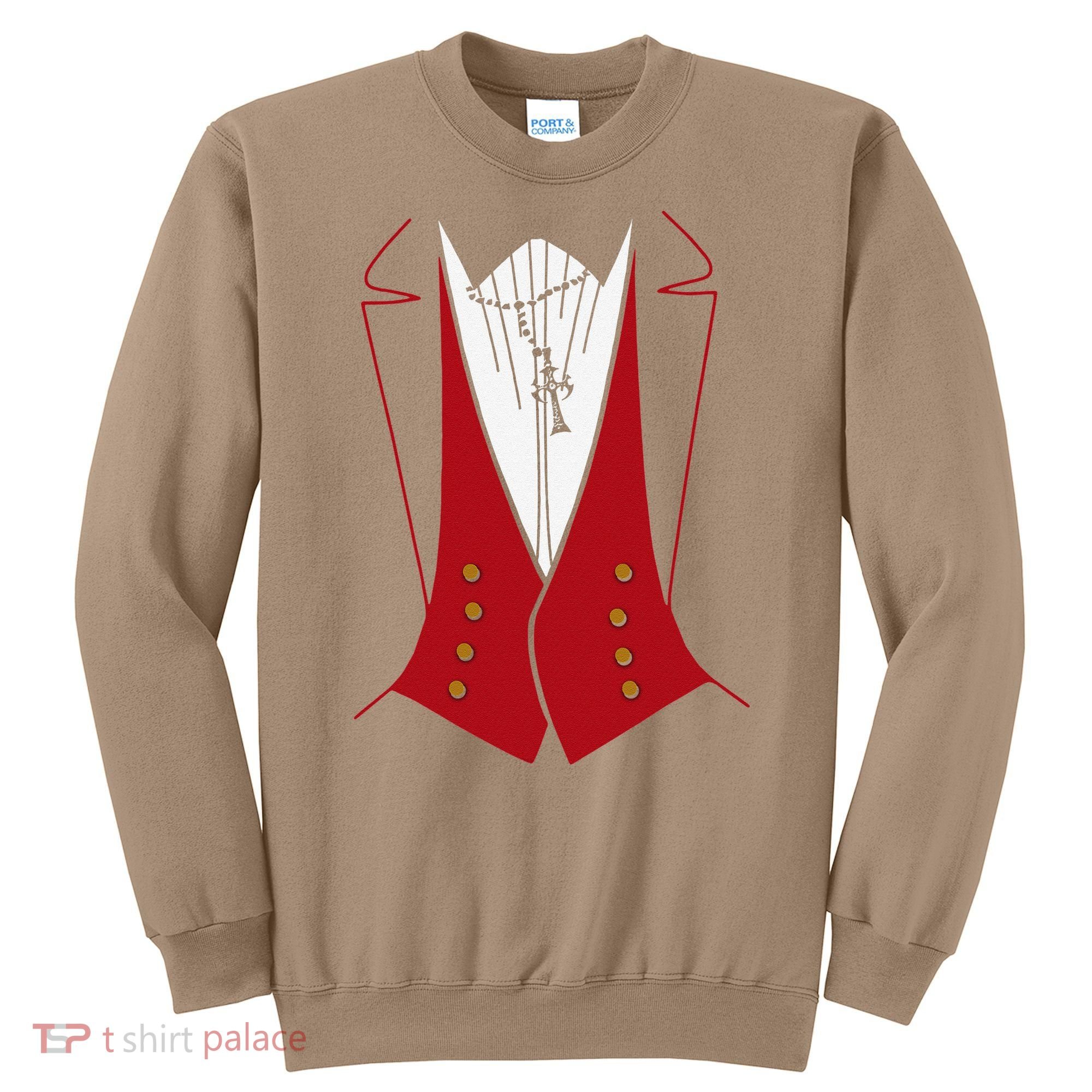 Dracula Halloween Tuxedo Vlad Tepes Costume Sweatshirt