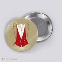 Dracula Halloween Tuxedo Vlad Tepes Costume Button thumb 0