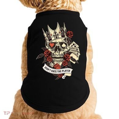 Don't Hate The Player Skull Doggie Tank