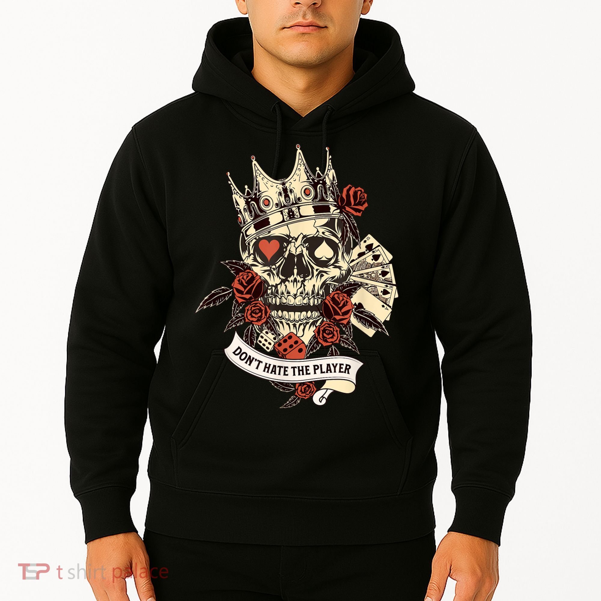 Don't Hate The Player Skull Hoodie