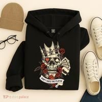 Don't Hate The Player Skull Hoodie thumb 4