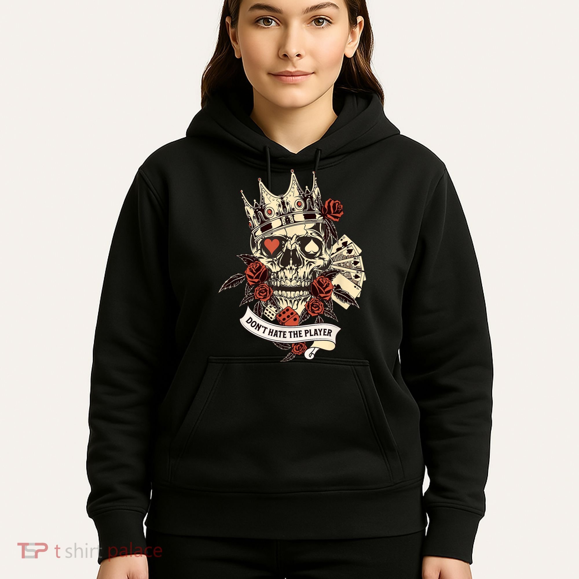 Don't Hate The Player Skull Hoodie