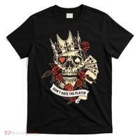 Don't Hate The Player Skull T-Shirt thumb 0