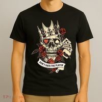 Don't Hate The Player Skull T-Shirt thumb 3