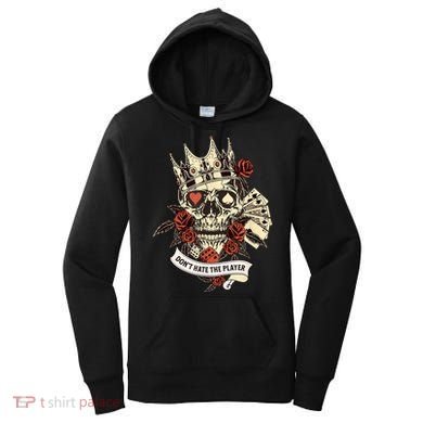 Don't Hate The Player Skull Women's Hoodie