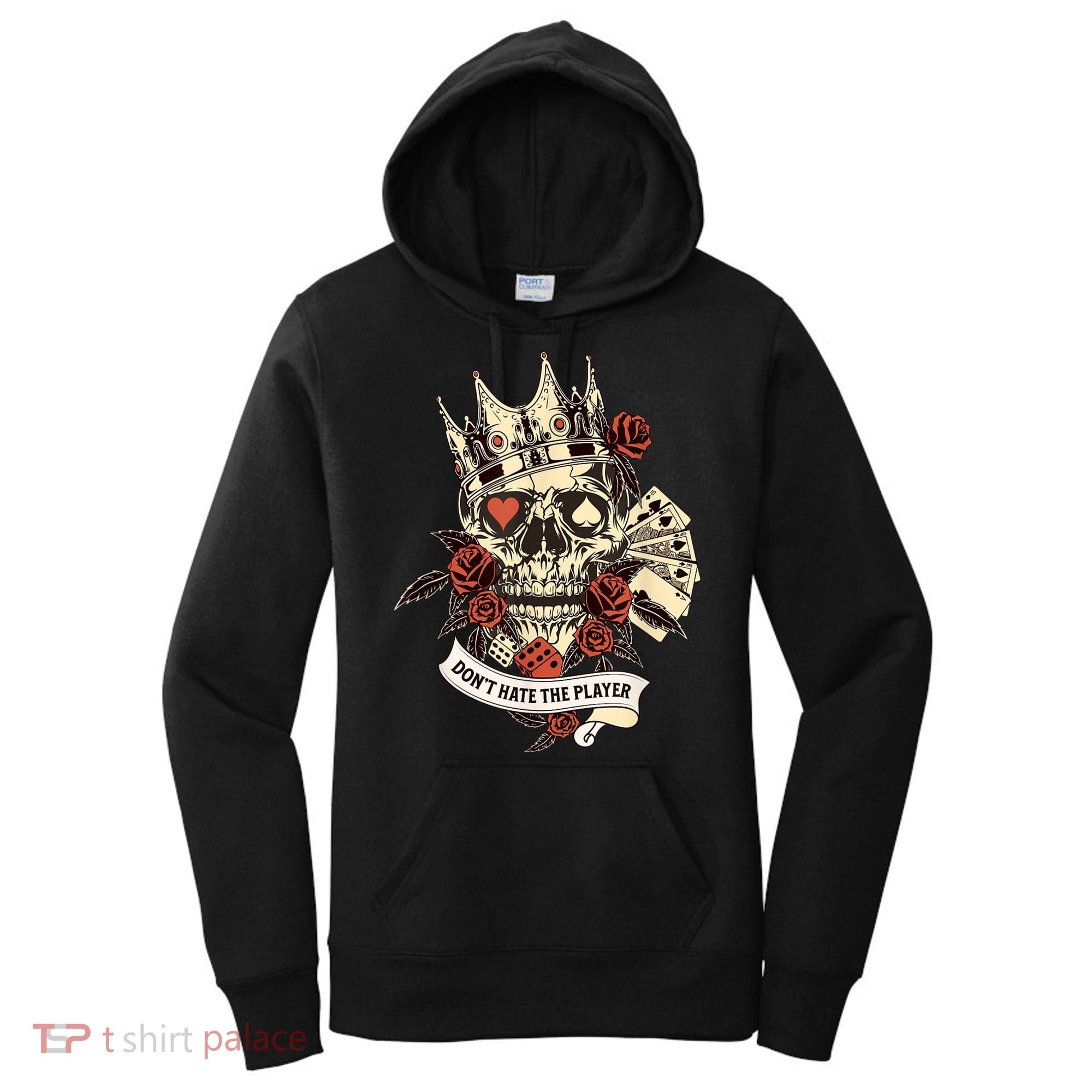 Don't Hate The Player Skull Women's Hoodie