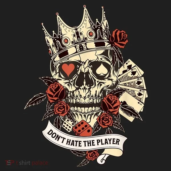 Don't Hate The Player Skull Tumbler