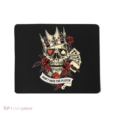 Don't Hate The Player Skull Mousepad