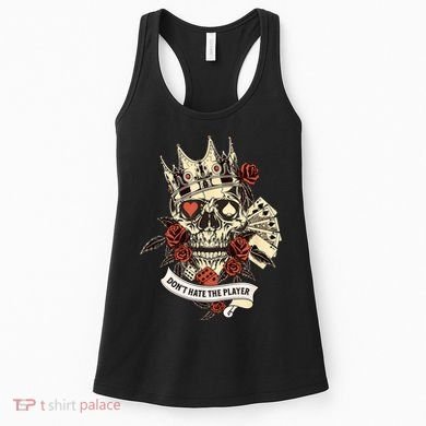 Don't Hate The Player Skull Women's Tank Top
