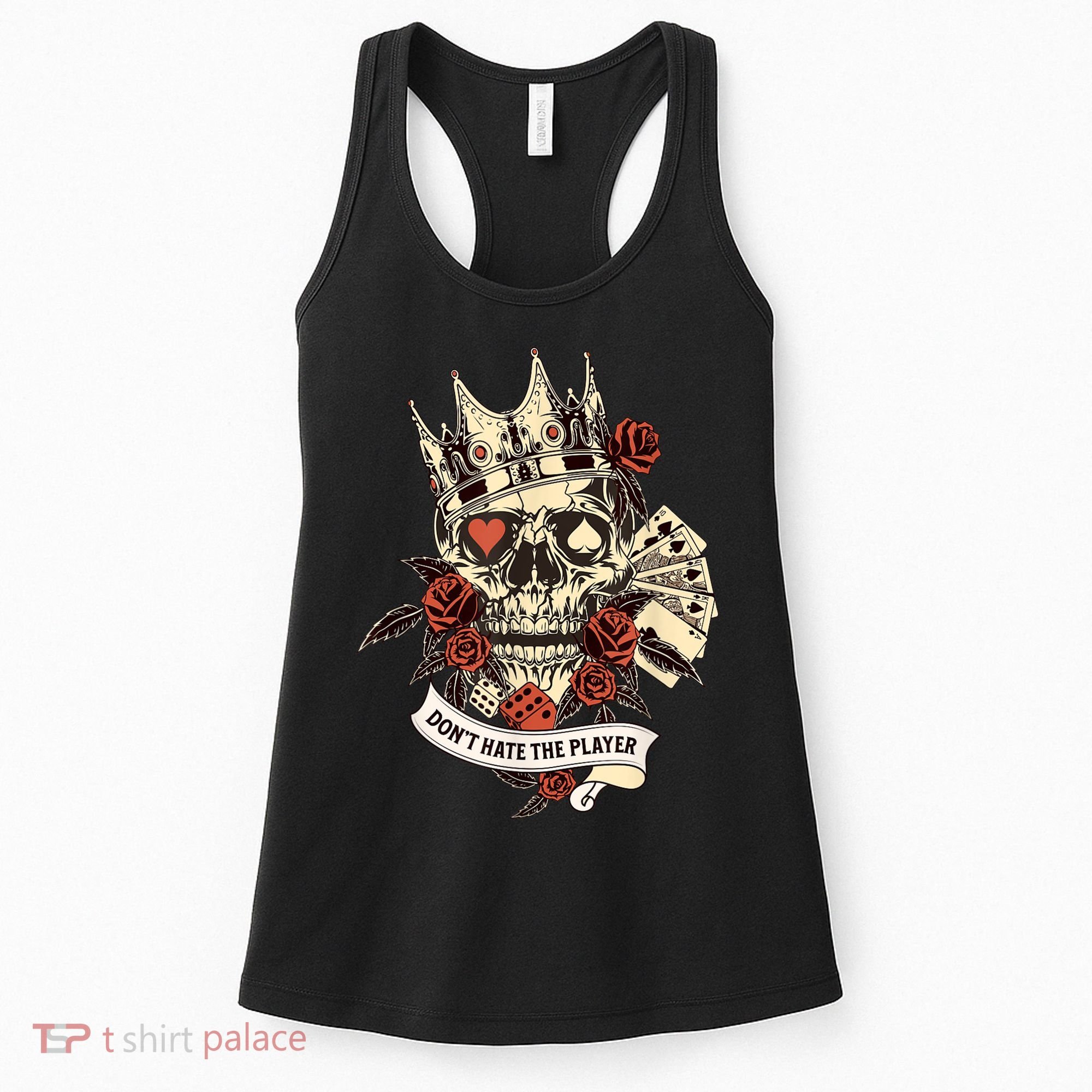 Don't Hate The Player Skull Women's Tank Top