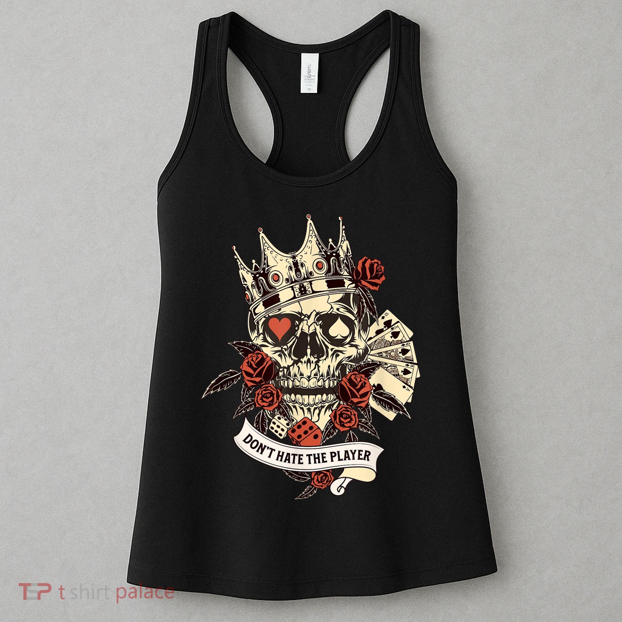 Don't Hate The Player Skull Women's Tank Top