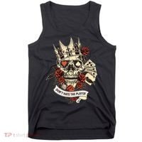 Don't Hate The Player Skull Tank Top thumb 0