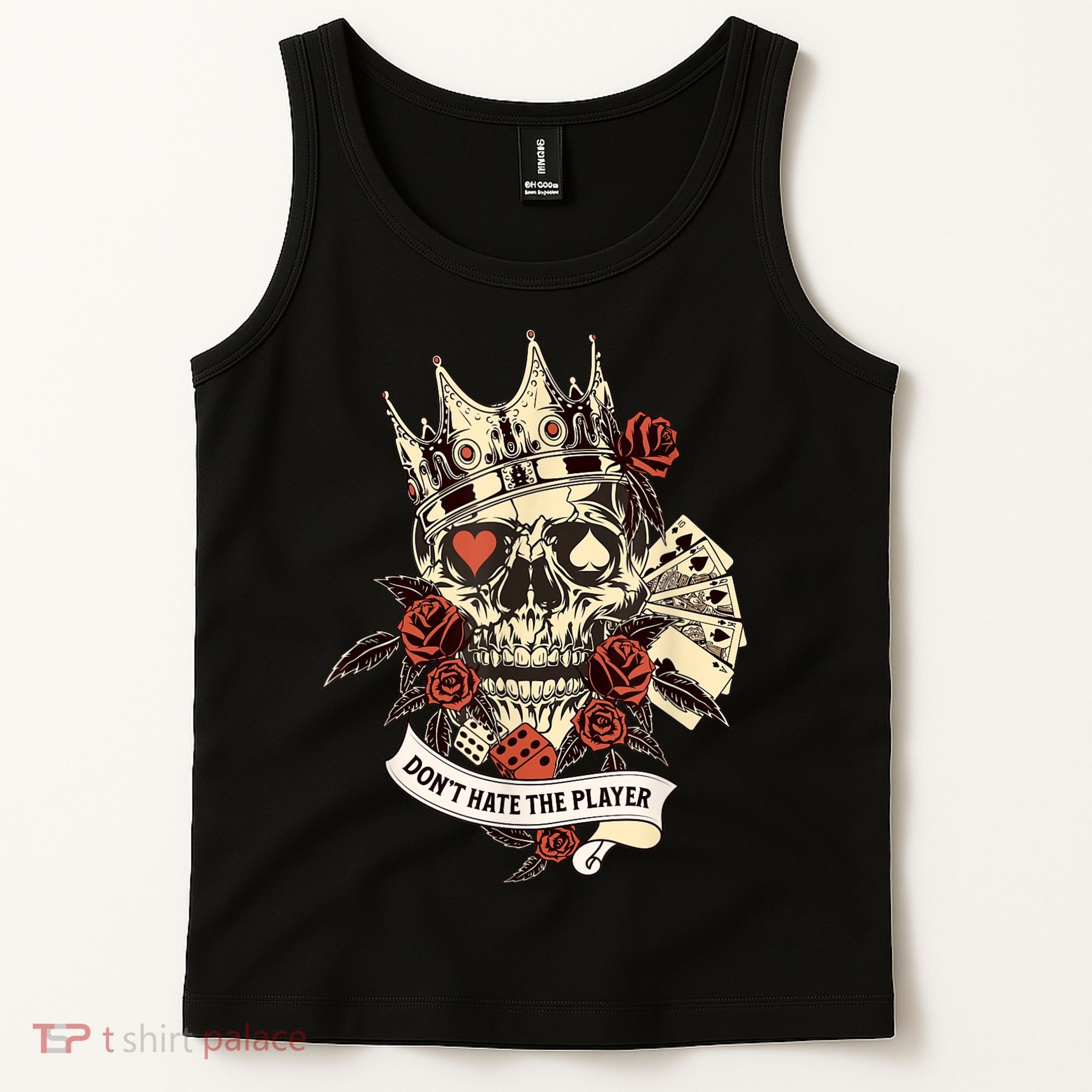 Don't Hate The Player Skull Tank Top