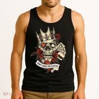 Don't Hate The Player Skull Tank Top thumb 3