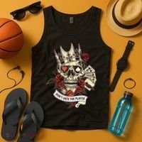 Don't Hate The Player Skull Tank Top thumb 4