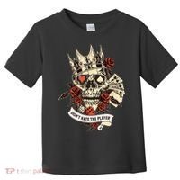 Don't Hate The Player Skull Toddler T-Shirt thumb 0